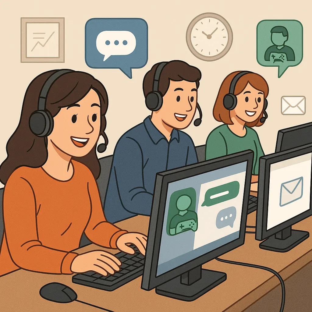 Customer support team